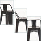 Industrial Style Metal Bar-stool Square Iron Seat Counter Stool for Kitchen Bar Clearhalo 'Bar Furniture' 'Bar Stools' 'bar_stools' 'furn' 'furn_bar_stools' 'furniture_bar_stools' 'Kitchen & Dining Furniture' 'kitchen&dining_furn' 'kitchen' 'kitchen_furn' Furniture' 4603038