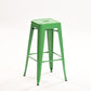 Industrial Style Metal Bar-stool Square Iron Seat Counter Stool for Kitchen Bar Light Green Backless 1 Piece Clearhalo 'Bar Furniture' 'Bar Stools' 'bar_stools' 'furn' 'furn_bar_stools' 'furniture_bar_stools' 'Kitchen & Dining Furniture' 'kitchen&dining_furn' 'kitchen' 'kitchen_furn' Furniture' 4603060
