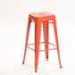 Industrial Style Metal Bar-stool Square Iron Seat Counter Stool for Kitchen Bar Orange Yellow Backless 1 Piece Clearhalo 'Bar Furniture' 'Bar Stools' 'bar_stools' 'furn' 'furn_bar_stools' 'furniture_bar_stools' 'Kitchen & Dining Furniture' 'kitchen&dining_furn' 'kitchen' 'kitchen_furn' Furniture' 4603072