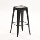 Industrial Style Metal Bar-stool Square Iron Seat Counter Stool for Kitchen Bar Black Backless 1 Piece Clearhalo 'Bar Furniture' 'Bar Stools' 'bar_stools' 'furn' 'furn_bar_stools' 'furniture_bar_stools' 'Kitchen & Dining Furniture' 'kitchen&dining_furn' 'kitchen' 'kitchen_furn' Furniture' 4603078