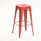 Industrial Style Metal Bar-stool Square Iron Seat Counter Stool for Kitchen Bar Red Backless 1 Piece Clearhalo 'Bar Furniture' 'Bar Stools' 'bar_stools' 'furn' 'furn_bar_stools' 'furniture_bar_stools' 'Kitchen & Dining Furniture' 'kitchen&dining_furn' 'kitchen' 'kitchen_furn' Furniture' 4603084