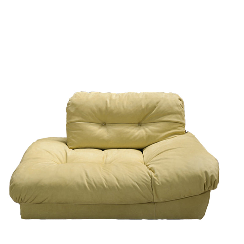 Brown Contemporary Armless Chesterfield Sofa for Living Room, Apartment 53"L x 43"W x 29.5"H Wool Clearhalo 'furn' 'furn_sofas' 'Furniture' 'furniture_sofas' 'kitchen' 'kitchen_sofas' 'Living Room Furniture' 'Sofa' 'sofas' 4607319