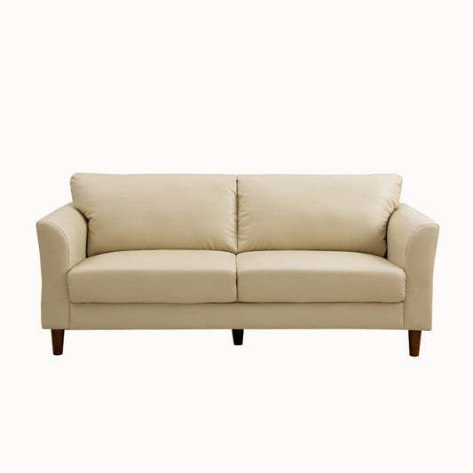 Standard 4 Legs Sofa Modern Distressed Leather Flared Arm Sofa Clearhalo 'Furniture' 'furniture_sofas' 'kitchen' 'kitchen_sofas' 'Living Room Furniture' 'Sofa' 'sofas' 4607362