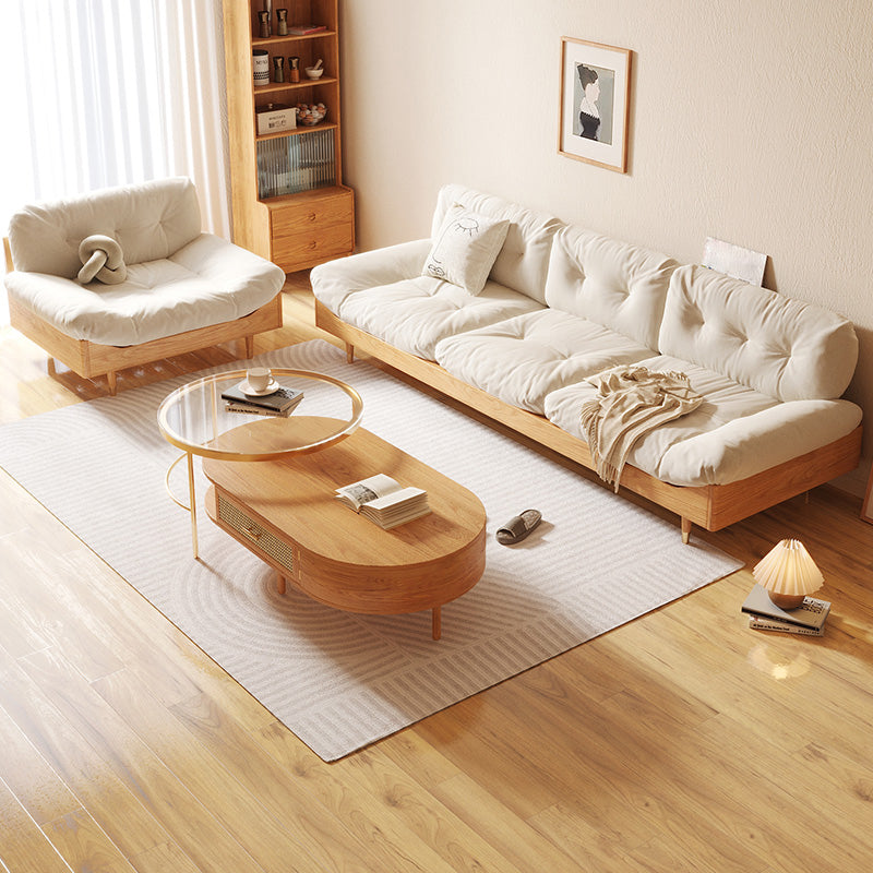 Armless Sofa Loose Back 35"W Tufted Modern Sofa for Living Room Clearhalo 'furn' 'furn_sofas' 'Furniture' 'furniture_sofas' 'kitchen' 'kitchen_sofas' 'Living Room Furniture' 'Sofa' 'sofas' 4607413