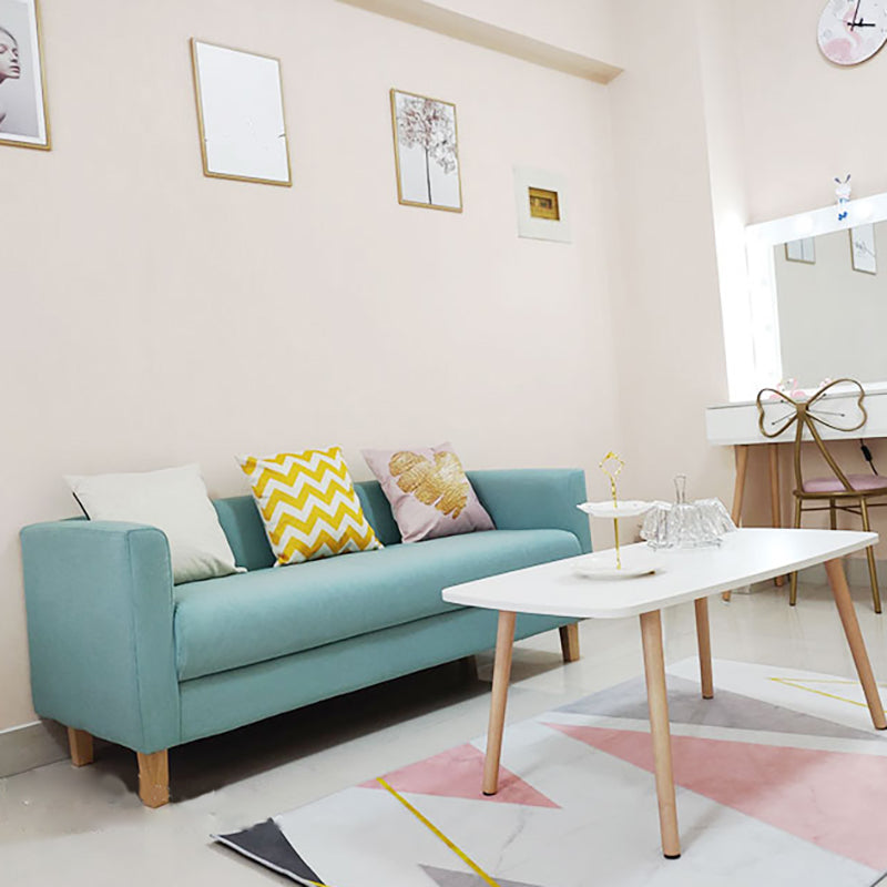 Chesterfield Modern Cushions Sofa Tuxedo Arm 4 Wood Legs Sofa 71"L x 24"W x 24"H Green Clearhalo 'furn' 'furn_sofas' 'Furniture' 'furniture_sofas' 'kitchen' 'kitchen_sofas' 'Living Room Furniture' 'Sofa' 'sofas' 4607434