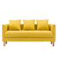 Chesterfield Modern Cushions Sofa Tuxedo Arm 4 Wood Legs Sofa Yellow Clearhalo 'furn' 'furn_sofas' 'Furniture' 'furniture_sofas' 'kitchen' 'kitchen_sofas' 'Living Room Furniture' 'Sofa' 'sofas' 4607438