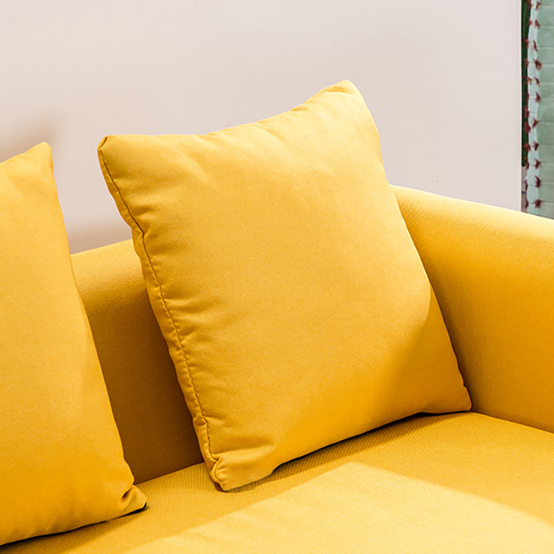 Chesterfield Modern Cushions Sofa Tuxedo Arm 4 Wood Legs Sofa Clearhalo 'furn' 'furn_sofas' 'Furniture' 'furniture_sofas' 'kitchen' 'kitchen_sofas' 'Living Room Furniture' 'Sofa' 'sofas' 4607442