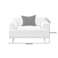 Ivory Fabric Settee Standard Charles Of London Tight Back Loveseat Clearhalo 'furn' 'furn_sofas' 'Furniture' 'furniture_sofas' 'kitchen' 'kitchen_sofas' 'Living Room Furniture' 'Sofa' 'sofas' 4607459