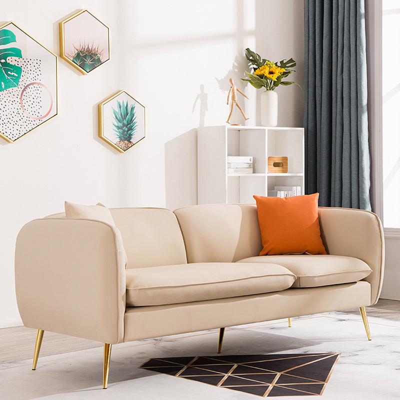 3 Seater Modern Hair Pin Legs Sofa Tuxedo Arm Chesterfield Sofa Clearhalo 'Furniture' 'furniture_sofas' 'kitchen' 'kitchen_sofas' 'Living Room Furniture' 'Sofa' 'sofas' 4607479