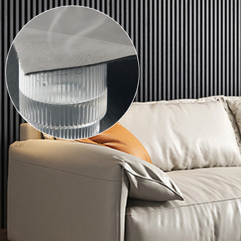 Leather Square Arm Loveseat Standard Loose Back Settee Furniture Clearhalo 'furn' 'furn_sofas' 'Furniture' 'furniture_sofas' 'kitchen' 'kitchen_sofas' 'Living Room Furniture' 'Sofa' 'sofas' 4607505