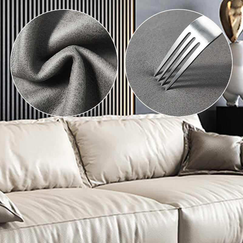 Leather Square Arm Loveseat Standard Loose Back Settee Furniture Clearhalo 'furn' 'furn_sofas' 'Furniture' 'furniture_sofas' 'kitchen' 'kitchen_sofas' 'Living Room Furniture' 'Sofa' 'sofas' 4607509