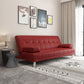Contemporary Tufted Split-Back Convertible Sleeper Sofa for Apartment Red Clearhalo 'furn' 'furn_sofas' 'Furniture' 'furniture_sofas' 'kitchen' 'kitchen_sofas' 'Living Room Furniture' 'Sofa' 'sofas' 4607529
