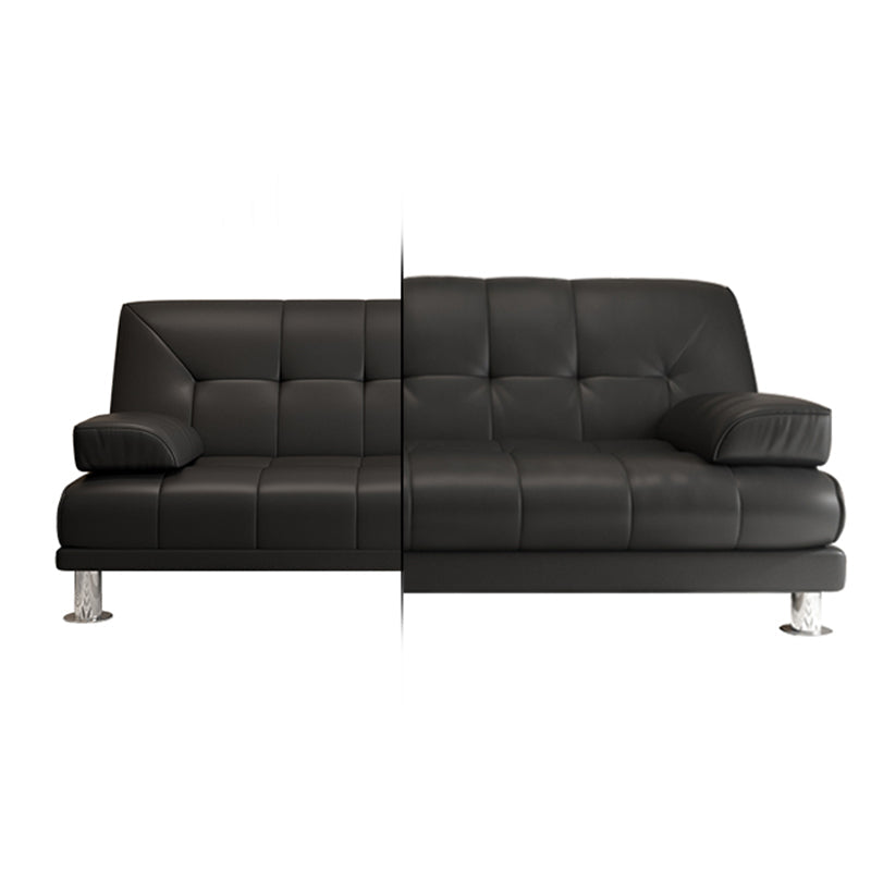 Contemporary Tufted Split-Back Convertible Sleeper Sofa for Apartment Clearhalo 'furn' 'furn_sofas' 'Furniture' 'furniture_sofas' 'kitchen' 'kitchen_sofas' 'Living Room Furniture' 'Sofa' 'sofas' 4607536
