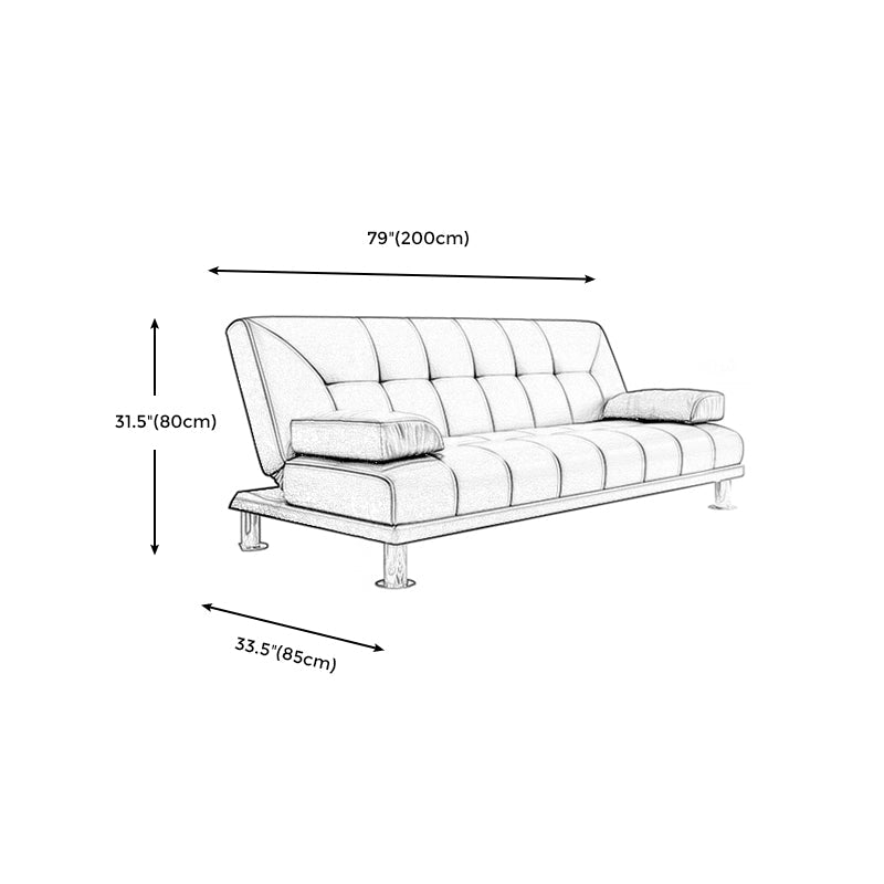 Contemporary Tufted Split-Back Convertible Sleeper Sofa for Apartment Clearhalo 'furn' 'furn_sofas' 'Furniture' 'furniture_sofas' 'kitchen' 'kitchen_sofas' 'Living Room Furniture' 'Sofa' 'sofas' 4607538