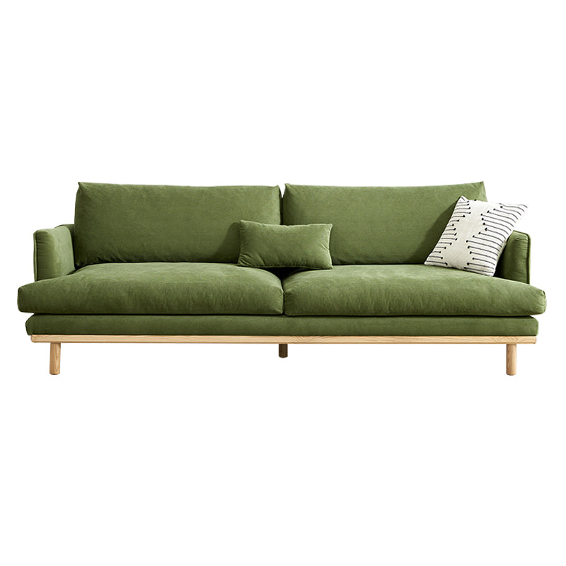 Recessed Arm Loose Back Sofa 35"W Velvet Sofa for Living Room Clearhalo 'furn' 'furn_sofas' 'Furniture' 'furniture_sofas' 'kitchen' 'kitchen_sofas' 'Living Room Furniture' 'Sofa' 'sofas' 4607551