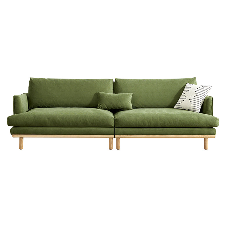 Recessed Arm Loose Back Sofa 35"W Velvet Sofa for Living Room Clearhalo 'furn' 'furn_sofas' 'Furniture' 'furniture_sofas' 'kitchen' 'kitchen_sofas' 'Living Room Furniture' 'Sofa' 'sofas' 4607552