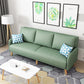 80"High Faux Leather Square Arm Convertible Sofa with Pillow,Living Room 75"L x 28"W x 31.5"H Mint Green Clearhalo 'furn' 'furn_sofas' 'Furniture' 'furniture_sofas' 'kitchen' 'kitchen_sofas' 'Living Room Furniture' 'Sofa' 'sofas' 4607565
