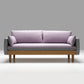 Fabric Grey 3-seat Square Arm Sofa Nordic with 2 Pillows Loveseat Gray Purple Clearhalo 'furn' 'furn_sofas' 'Furniture' 'furniture_sofas' 'kitchen' 'kitchen_sofas' 'Living Room Furniture' 'Sofa' 'sofas' 4607611