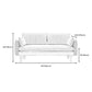 Fabric Grey 3-seat Square Arm Sofa Nordic with 2 Pillows Loveseat Clearhalo 'furn' 'furn_sofas' 'Furniture' 'furniture_sofas' 'kitchen' 'kitchen_sofas' 'Living Room Furniture' 'Sofa' 'sofas' 4607620