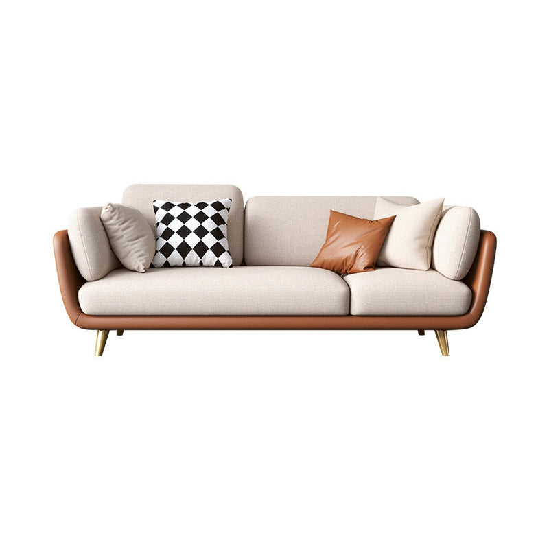 Contemporary Pillow Top Arm Reclining Loveseat for Living Room 85"L x 33.5"W x 36"H White Clearhalo 'furn' 'furn_sofas' 'Furniture' 'furniture_sofas' 'kitchen' 'kitchen_sofas' 'Living Room Furniture' 'Sofa' 'sofas' 4607628