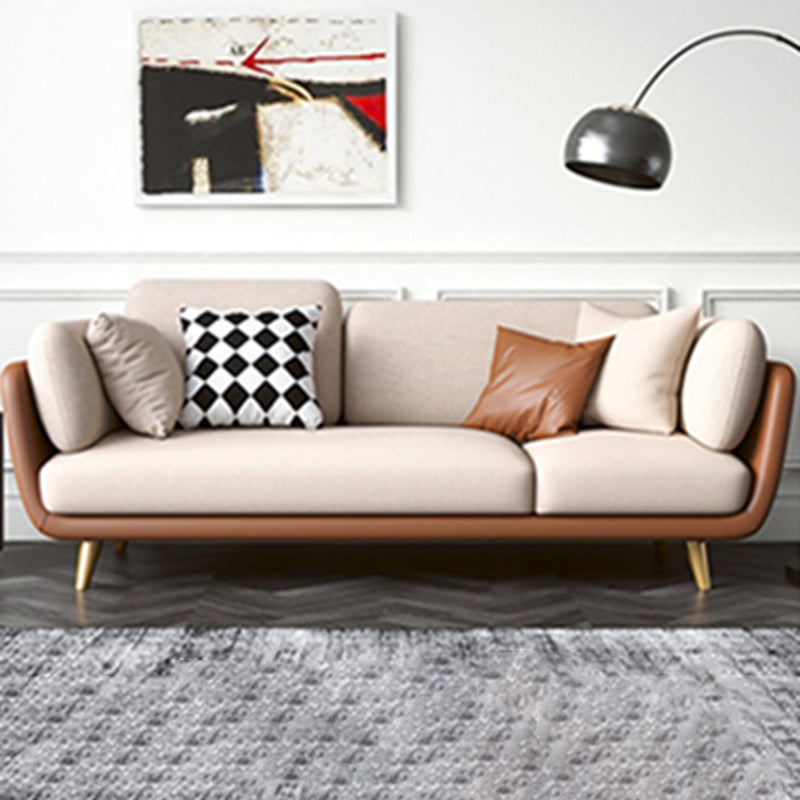 Contemporary Pillow Top Arm Reclining Loveseat for Living Room 73"L x 33.5"W x 36"H White Clearhalo 'furn' 'furn_sofas' 'Furniture' 'furniture_sofas' 'kitchen' 'kitchen_sofas' 'Living Room Furniture' 'Sofa' 'sofas' 4607637