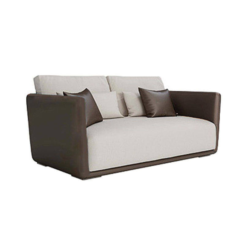 Modern Style Solid Wood Base Latex/sponge Cushion Rectangular Sofa 71"L x 37"W x 31.5"H Clearhalo 'furn' 'furn_sofas' 'Furniture' 'furniture_sofas' 'kitchen' 'kitchen_sofas' 'Living Room Furniture' 'Sofa' 'sofas' 4607646