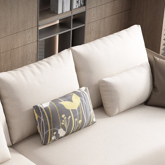 Modern Style Solid Wood Base Latex/sponge Cushion Rectangular Sofa Clearhalo 'furn' 'furn_sofas' 'Furniture' 'furniture_sofas' 'kitchen' 'kitchen_sofas' 'Living Room Furniture' 'Sofa' 'sofas' 4607652