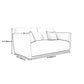 Modern Style Solid Wood Base Latex/sponge Cushion Rectangular Sofa Clearhalo 'furn' 'furn_sofas' 'Furniture' 'furniture_sofas' 'kitchen' 'kitchen_sofas' 'Living Room Furniture' 'Sofa' 'sofas' 4607657