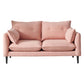 Linen Square Arm Modern Sofa with Loose Back for Living Room and Apartment Pink Sponge Clearhalo 'furn' 'furn_sofas' 'Furniture' 'furniture_sofas' 'kitchen' 'kitchen_sofas' 'Living Room Furniture' 'Sofa' 'sofas' 4607701