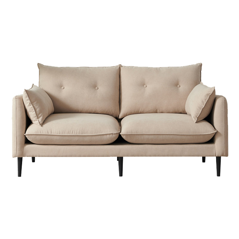 Linen Square Arm Modern Sofa with Loose Back for Living Room and Apartment Clearhalo 'furn' 'furn_sofas' 'Furniture' 'furniture_sofas' 'kitchen' 'kitchen_sofas' 'Living Room Furniture' 'Sofa' 'sofas' 4607709
