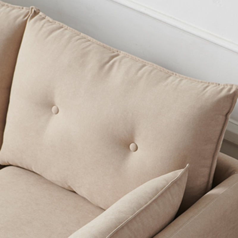 Linen Square Arm Modern Sofa with Loose Back for Living Room and Apartment Clearhalo 'furn' 'furn_sofas' 'Furniture' 'furniture_sofas' 'kitchen' 'kitchen_sofas' 'Living Room Furniture' 'Sofa' 'sofas' 4607717