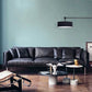 Wooden Genuine Leather Cushions Sofa 31.5"H Contemporary Industrial Square Arm Sofa,Black 83"L x 32"W x 31.5"H Leather Clearhalo 'furn' 'furn_sofas' 'Furniture' 'furniture_sofas' 'kitchen' 'kitchen_sofas' 'Living Room Furniture' 'Sofa' 'sofas' 4607751