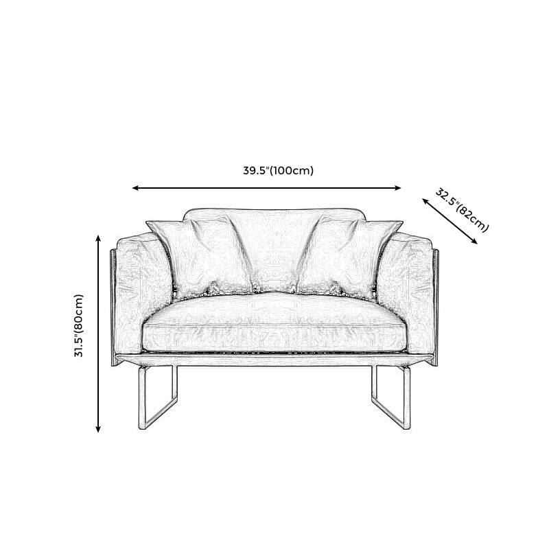 Wooden Genuine Leather Cushions Sofa 31.5"H Contemporary Industrial Square Arm Sofa,Black Clearhalo 'furn' 'furn_sofas' 'Furniture' 'furniture_sofas' 'kitchen' 'kitchen_sofas' 'Living Room Furniture' 'Sofa' 'sofas' 4607762