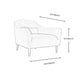 31.5"H Square Arm Linen Solid Color Scandinavian Curved Sofa Clearhalo 'furn' 'furn_sofas' 'Furniture' 'furniture_sofas' 'kitchen' 'kitchen_sofas' 'Living Room Furniture' 'Sofa' 'sofas' 4607811
