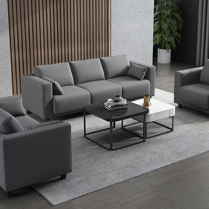 Linen Square Arm Modern Sofa with Slipcovered for Living Room and Apartment Clearhalo 'furn' 'furn_sofas' 'Furniture' 'furniture_sofas' 'kitchen' 'kitchen_sofas' 'Living Room Furniture' 'Sofa' 'sofas' 4607814