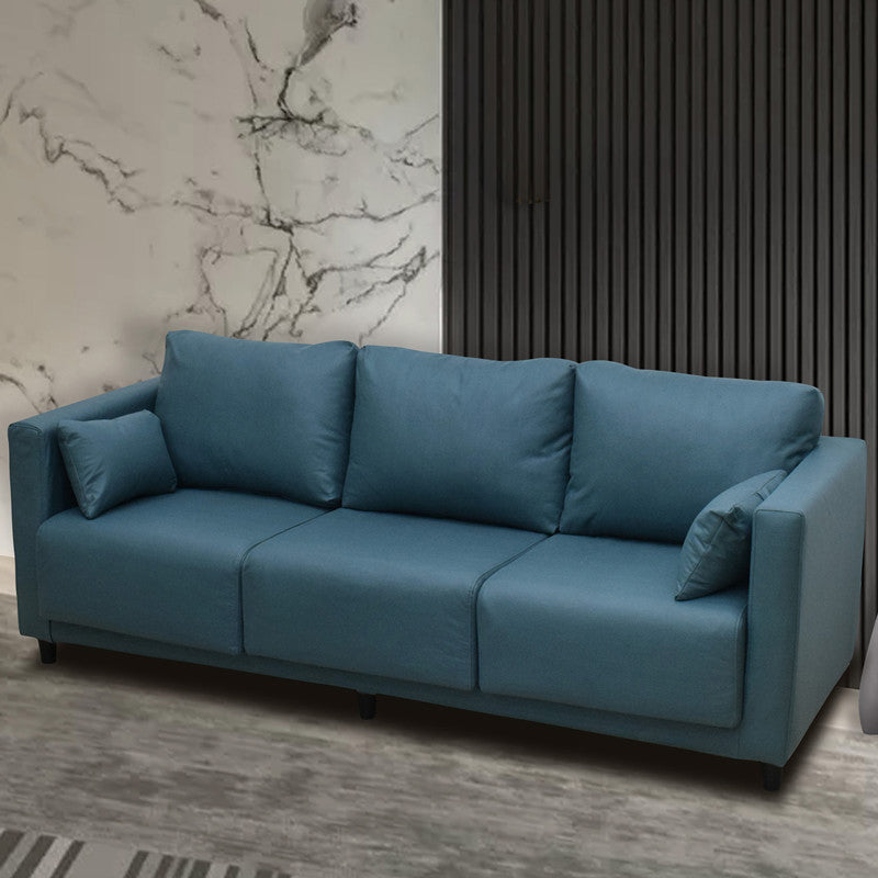 Linen Square Arm Modern Sofa with Slipcovered for Living Room and Apartment Green Faux Leather Clearhalo 'furn' 'furn_sofas' 'Furniture' 'furniture_sofas' 'kitchen' 'kitchen_sofas' 'Living Room Furniture' 'Sofa' 'sofas' 4607816