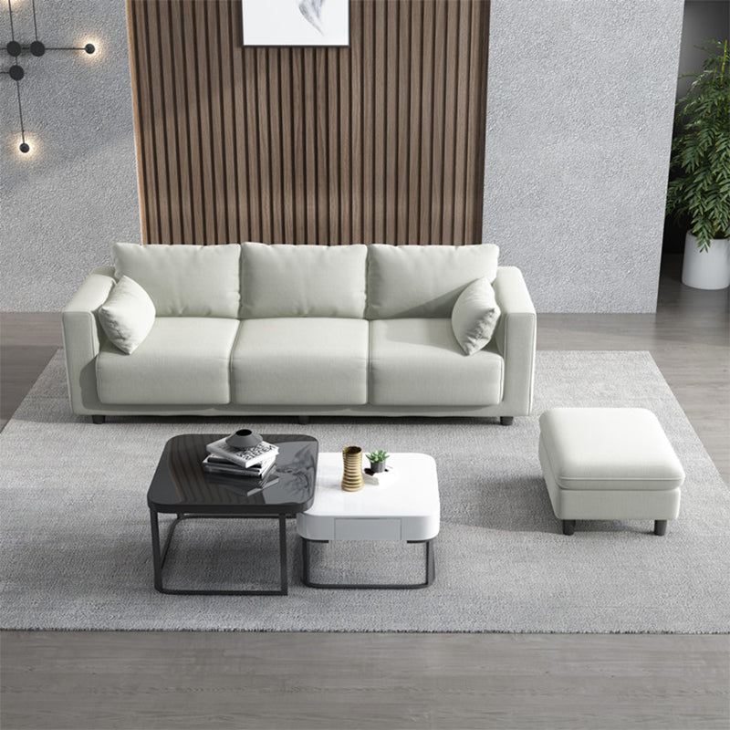 Linen Square Arm Modern Sofa with Slipcovered for Living Room and Apartment Clearhalo 'furn' 'furn_sofas' 'Furniture' 'furniture_sofas' 'kitchen' 'kitchen_sofas' 'Living Room Furniture' 'Sofa' 'sofas' 4607822