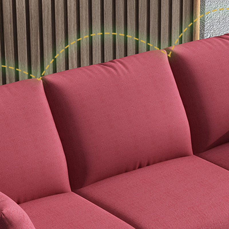 Linen Square Arm Modern Sofa with Slipcovered for Living Room and Apartment Clearhalo 'furn' 'furn_sofas' 'Furniture' 'furniture_sofas' 'kitchen' 'kitchen_sofas' 'Living Room Furniture' 'Sofa' 'sofas' 4607828