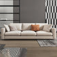 Scandinavian Standard Sofa with Multiple Cushion Seat 33.46"High Square Arm Sofa 83"L x 37"W x 33"H Clearhalo 'furn' 'furn_sofas' 'Furniture' 'furniture_sofas' 'kitchen' 'kitchen_sofas' 'Living Room Furniture' 'Sofa' 'sofas' 4607841
