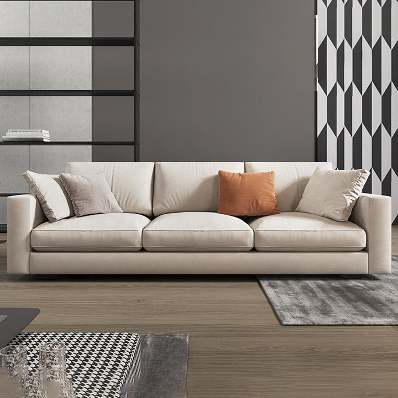 Scandinavian Standard Sofa with Multiple Cushion Seat 33.46"High Square Arm Sofa 83"L x 37"W x 33"H Clearhalo 'furn' 'furn_sofas' 'Furniture' 'furniture_sofas' 'kitchen' 'kitchen_sofas' 'Living Room Furniture' 'Sofa' 'sofas' 4607841