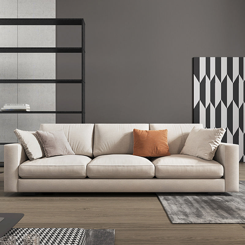 Scandinavian Standard Sofa with Multiple Cushion Seat 33.46"High Square Arm Sofa 106"L x 37"W x 33"H Clearhalo 'furn' 'furn_sofas' 'Furniture' 'furniture_sofas' 'kitchen' 'kitchen_sofas' 'Living Room Furniture' 'Sofa' 'sofas' 4607842