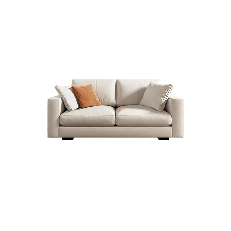 Scandinavian Standard Sofa with Multiple Cushion Seat 33.46"High Square Arm Sofa 71"L x 37"W x 33"H Clearhalo 'furn' 'furn_sofas' 'Furniture' 'furniture_sofas' 'kitchen' 'kitchen_sofas' 'Living Room Furniture' 'Sofa' 'sofas' 4607845