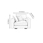 Scandinavian Standard Sofa with Multiple Cushion Seat 33.46"High Square Arm Sofa Clearhalo 'furn' 'furn_sofas' 'Furniture' 'furniture_sofas' 'kitchen' 'kitchen_sofas' 'Living Room Furniture' 'Sofa' 'sofas' 4607848