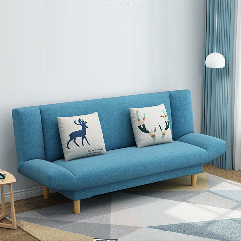 Convertible Cotton Blend Settee Loveseat 2-seater Armless Settee Clearhalo 'furn' 'furn_sofas' 'Furniture' 'furniture_sofas' 'kitchen' 'kitchen_sofas' 'Living Room Furniture' 'Sofa' 'sofas' 4607858