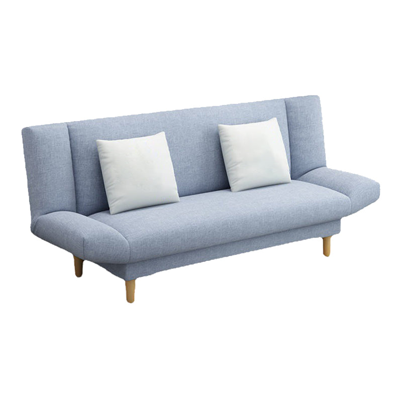 Convertible Cotton Blend Settee Loveseat 2-seater Armless Settee Clearhalo 'furn' 'furn_sofas' 'Furniture' 'furniture_sofas' 'kitchen' 'kitchen_sofas' 'Living Room Furniture' 'Sofa' 'sofas' 4607864