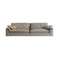 Grey Contemporary Faux Leather Pillow Top Arm Sofa with Loose Back for Living Room 94.5''L x47"W x 26"H Clearhalo 'furn' 'furn_sofas' 'Furniture' 'furniture_sofas' 'kitchen' 'kitchen_sofas' 'Living Room Furniture' 'Sofa' 'sofas' 4607954