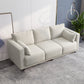 Loose Back Linen Square Arm Sofa with Slipcovered for Living Room and Apartment White Clearhalo 'furn' 'furn_sofas' 'Furniture' 'furniture_sofas' 'kitchen' 'kitchen_sofas' 'Living Room Furniture' 'Sofa' 'sofas' 4608015