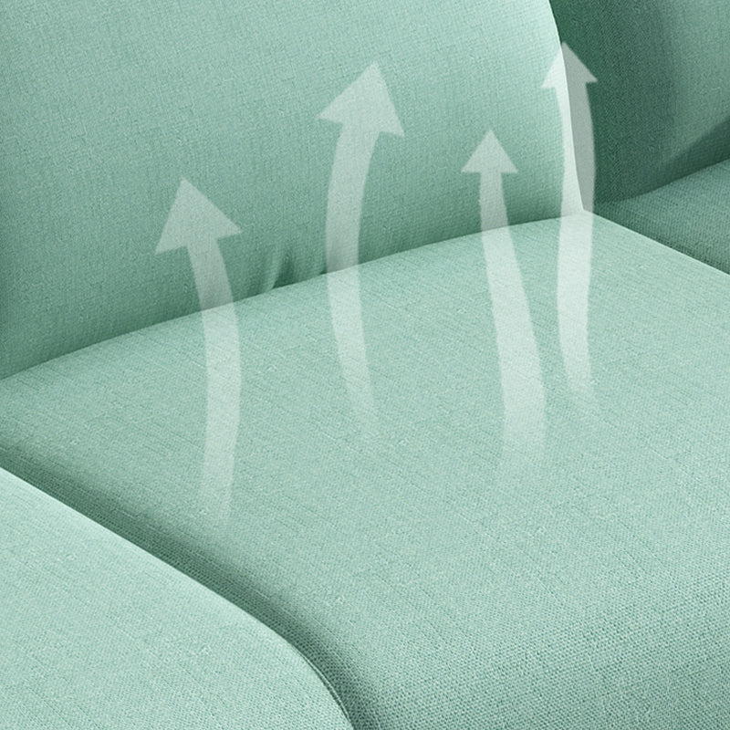 Loose Back Linen Square Arm Sofa with Slipcovered for Living Room and Apartment Clearhalo 'furn' 'furn_sofas' 'Furniture' 'furniture_sofas' 'kitchen' 'kitchen_sofas' 'Living Room Furniture' 'Sofa' 'sofas' 4608025