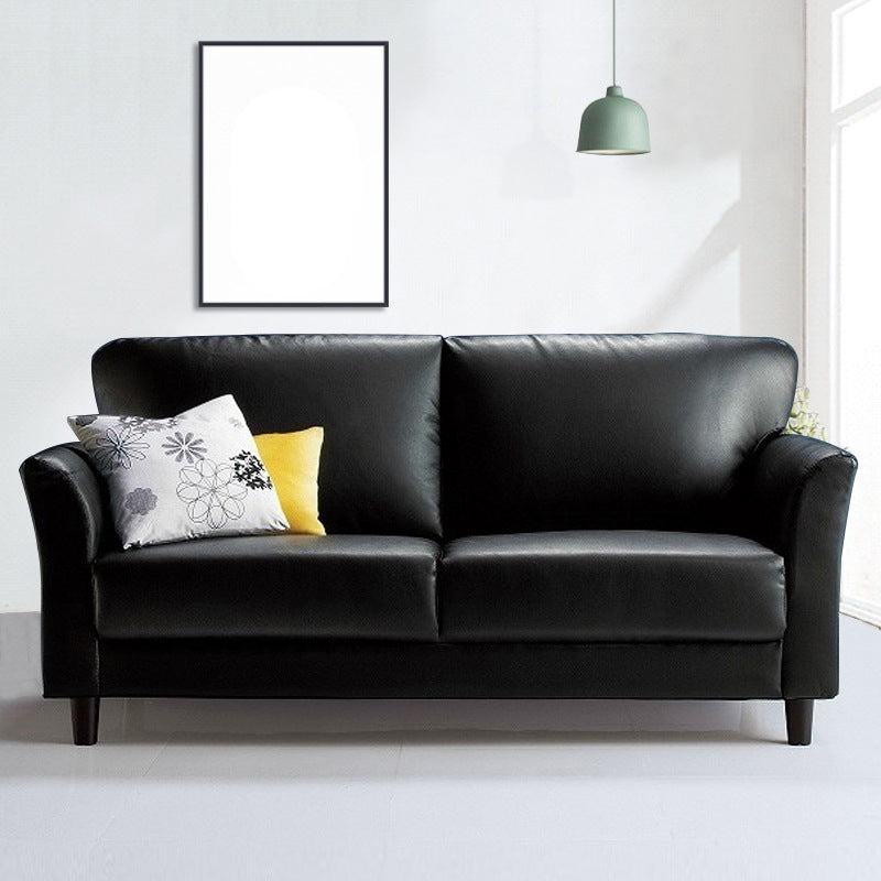 Modern Flared Arm Sofa Standard Wood Legs Sofa for Living Room Clearhalo 'Furniture' 'furniture_sofas' 'kitchen' 'kitchen_sofas' 'Living Room Furniture' 'Sofa' 'sofas' 4608037