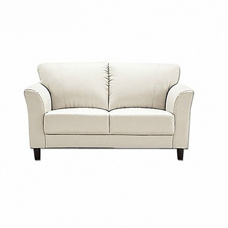 Modern Flared Arm Sofa Standard Wood Legs Sofa for Living Room Off-White Clearhalo 'Furniture' 'furniture_sofas' 'kitchen' 'kitchen_sofas' 'Living Room Furniture' 'Sofa' 'sofas' 4608038